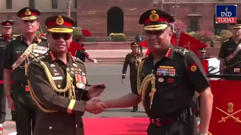 bangladesh army chief arrives india   day  indtoday
