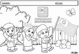 Coloring Pages Kids Flag Malaysia National Nik Sheets Choose Board Activities sketch template