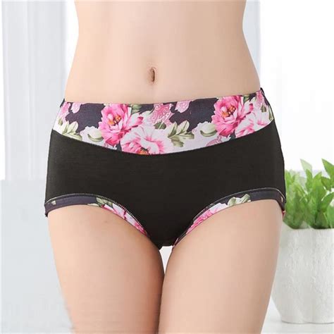 New Women Underwear Floral Women S Panties Shorts Printing Breifs Sexy