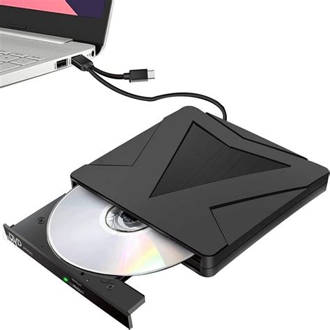 gelldg externes dvd cd laufwerk usb  type  cd dvd rw brenner