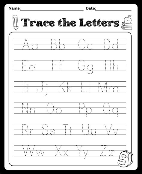 printable alphabet worksheets kindergarten printableecom