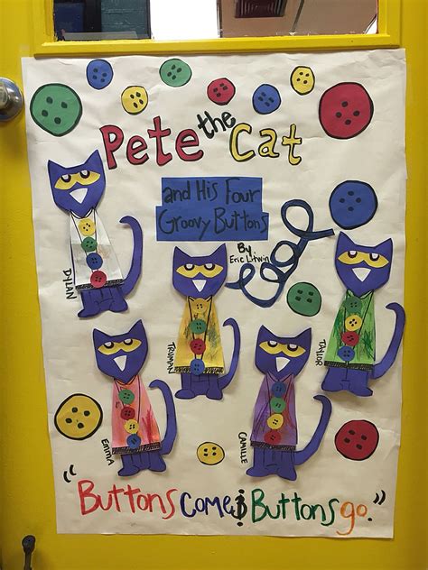 pete  cat    groovy buttons preschool activity preschool