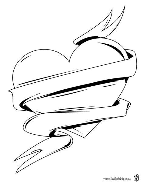 printable coloring pages hearts  lunawsome