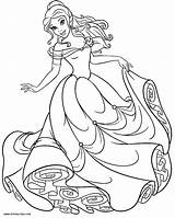 Belle Coloring Princess Pages Disney Sheets Kids Print Cute Colouring Color Beauty Beast Cinderella Book Pdf Easy Christmas Printable Adult sketch template
