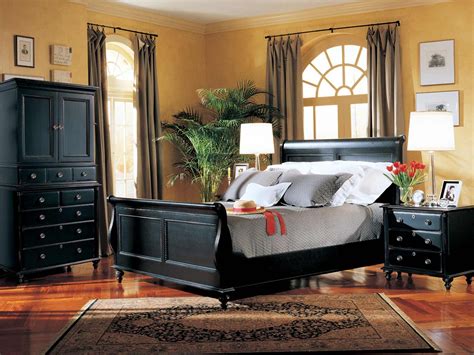 durham furniture savile row cal king sleigh bed in antique black 980