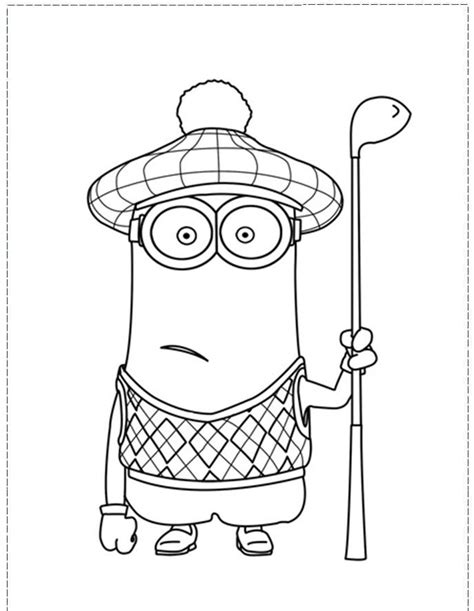 golf coloring sheets google search minions coloring pages cool