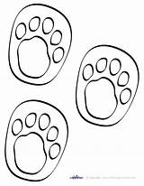 Printable Footprints Footprint Print Dinosaur Coloring Foot Pages Clipart Pooh Winnie Animal Clip Cliparts Printables Prints Color Getdrawings Drawing Coolest sketch template