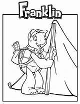 Franklin Coloring Pages Printable Kids Color Print Justcolor sketch template
