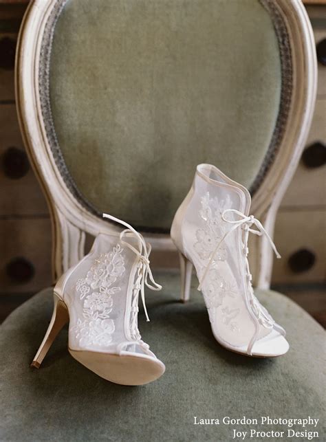victorian era inspired ivory lace wedding bootie ivory