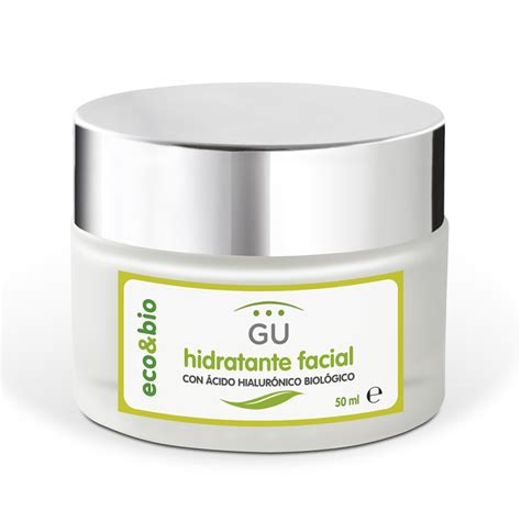 crema hidratante facial ecológica con ácido hialurónico gu planet