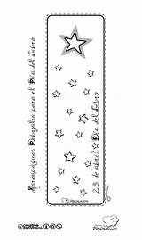 Marcapaginas Dibujalia Lettura Estrellas Segnalibri sketch template
