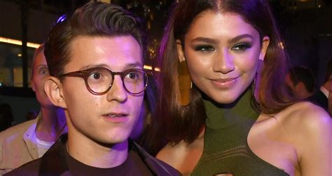 spider man stars tom holland and zendaya spotted not upside down