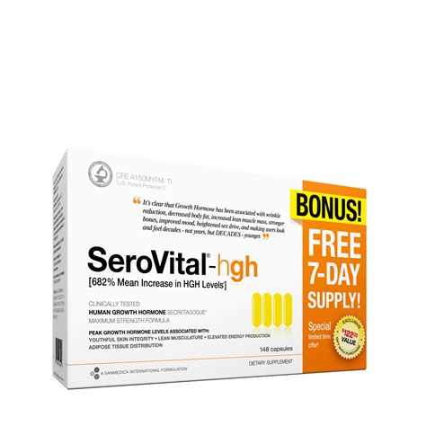 Sanmedica International™ Serovital® Hgh Bonus Free 7 Day Supply Gnc