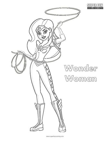 woman superhero coloring page super fun coloring
