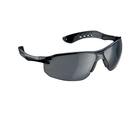 3m black gray flat temple frame with gray tinted lenses safety glasses