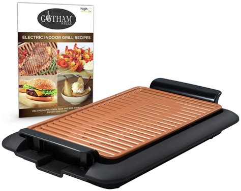 gotham steel smokeless electric indoor grill griddle reviews