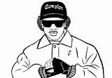 Eazy Coloring Pages Sketch Tupac Draw Clipart Paintingvalley Color Getdrawings Getcolorings sketch template