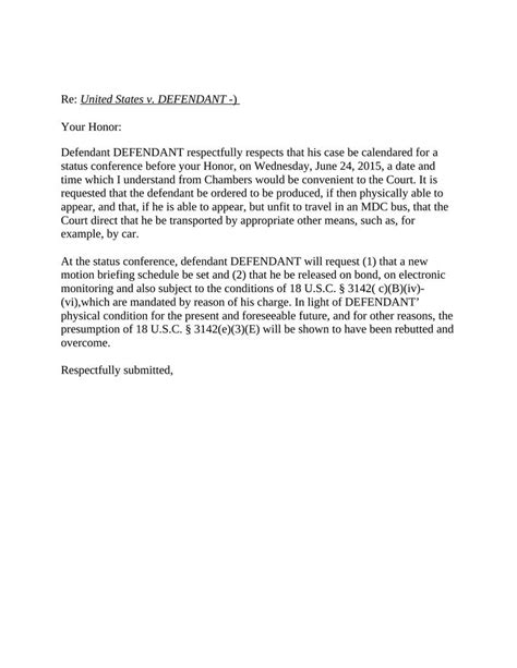 letter  court requesting hearing attorney docs