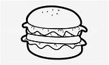 Coloring Pages Frappuccino Template Hamburger Food Junk Drawing sketch template