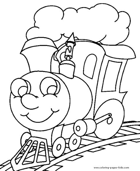 trains colouring pages