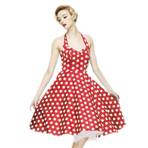 Women Dot Swing 50s 60s Retro Housewife Pinup Rockabilly Party Evening