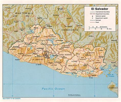 large detailed political  relief map  salvador salvador large detailed political