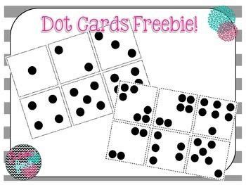 dot cards freebie dot cards numbers kindergarten number talks