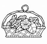 Basket Coloring Pages Flowers Kids Print Utilising Button Color Grab Feel Right Also Size sketch template