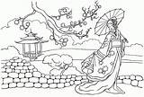 China Coloring Pages Princess Kids Print Tale Fairy sketch template