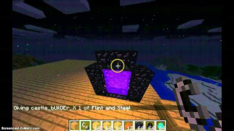 how to make a portal to ender world minecraft youtube