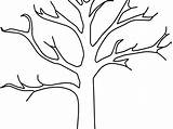 Trunk Tree Coloring Getdrawings sketch template