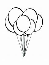 Coloring Balloon Pages Balloons Birthday Printable Print Color Party Getdrawings Getcolorings Colorings sketch template
