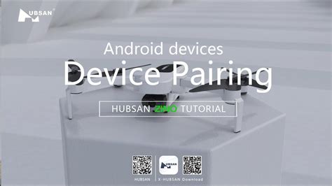 hubsan zino device pairing android devices youtube