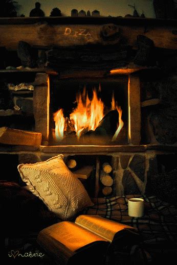 winters gold cozy fireplace cozy place good night