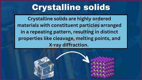 crystalline solids properties types examples