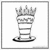 Coloring Cake Tiered Template sketch template