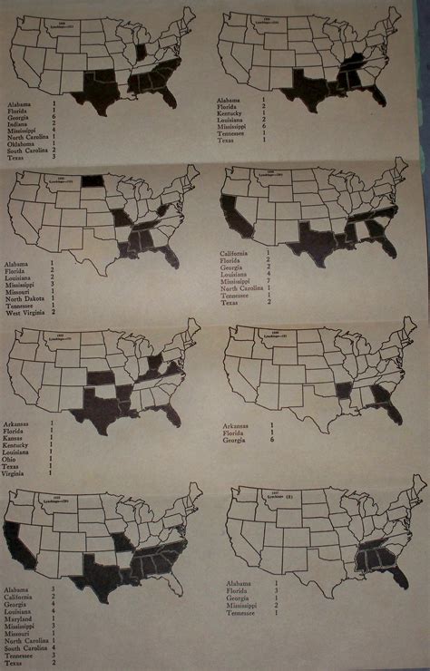 map of lynchings in the united states association of southern women