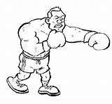 Boxeador Pugile Boxeur Boxeo Colorier Boxador Dibuix Acolore Coloritou Dibuixos sketch template