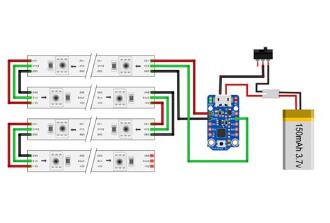 circuit diagram neopixel bracelet adafruit learning system