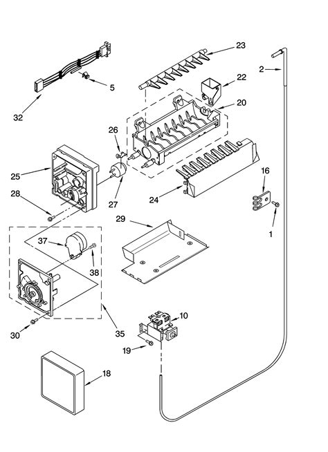 ge refrigerator ice maker parts diagram general wiring diagram