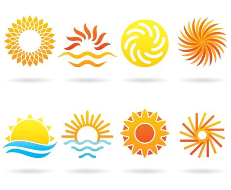 sun logos vector art graphics freevectorcom