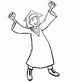 Graduation Happy Coloring Pages sketch template