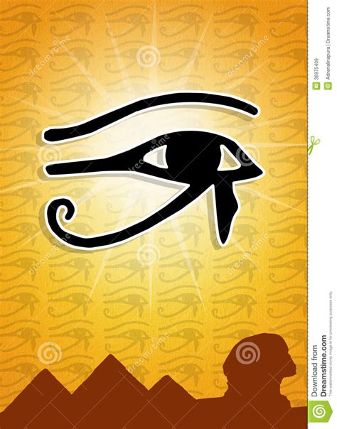 Horus Eye Stock Illustration Illustration Of Pharaon