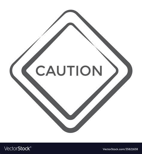 caution board royalty  vector image vectorstock