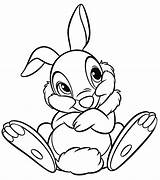 Thumper Clipartmag Bambi Ariel Rabbit sketch template