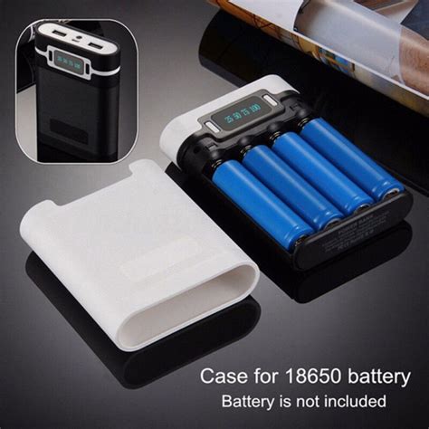 Diy 4 X 18650 Battery Case Power Bank Shell Box 2 Usb Without Battery G