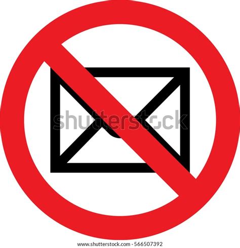 mail allowed sign stock illustration