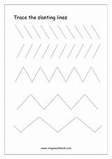 Tracing Lines Worksheets Line Writing Preschool Printable Slanting Curve Pre Preschoolers Sleeping Megaworkbook Worksheet Standing Trace Curved Vertical Kindergarten Shapes sketch template