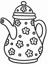Bule Tetera Colorir Teteras Desenhos Dibujoscolorear Porcelana Teapots Teapot Stencils Boyama Sayfalari Cafetera Apliques Retalhos Visitar Xicaras Riscos Cocina Pesquisa sketch template