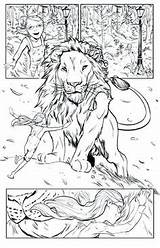 Narnia Lion sketch template